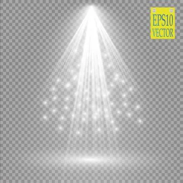 Vector Spotlights. Scene. Light Effects Stock Illustration