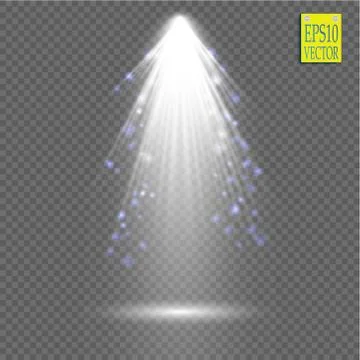 Vector Spotlights. Scene. Light Effects Stock Illustration