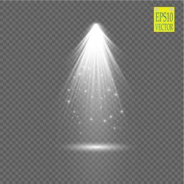 Vector Spotlights. Scene. Light Effects Stock Illustration