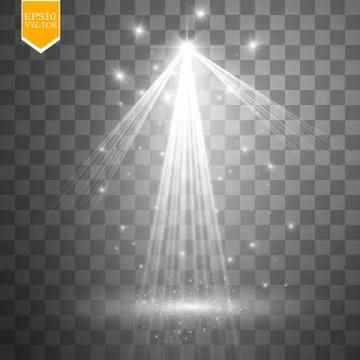 Vector Spotlights. Scene. Light Effects Stock Illustration