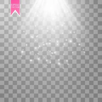 Vector Spotlights. Scene. Light Effects Stock Illustration