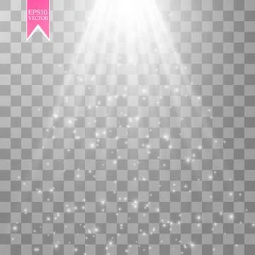 Vector Spotlights. Scene. Light Effects Stock Illustration