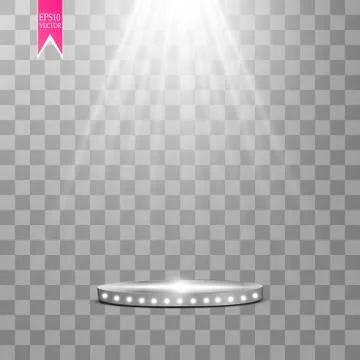 Vector Spotlights. Scene. Light Effects Stock Illustration