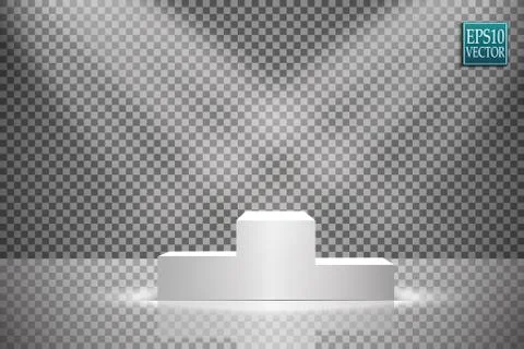 Vector Spotlights. Scene. Light Effects. Glow light effect Stock Illustration