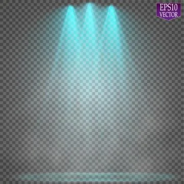 Vector Spotlights. Scene. Light Effects. Glow light effect Stock-Illustration