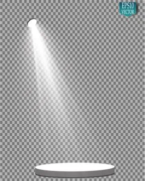 Vector Spotlights. Scene. Light Effects. Glow light effect Ilustração Stock