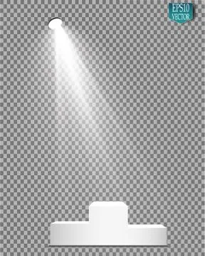 Vector Spotlights. Scene. Light Effects. Glow light effect Stock-Illustration