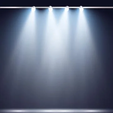 Vector Spotlights. Scene. Light Effects. Glow light effect Ilustração Stock