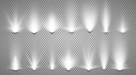 Vector Spotlights. Scene. Light Effects. Ilustración de archivo