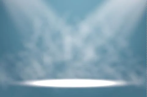 Vector Spotlights. Scene. Light Effects Podium. Light Stock-Illustration