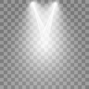 Vector Spotlights. Scene. Light Effects Stock Illustration