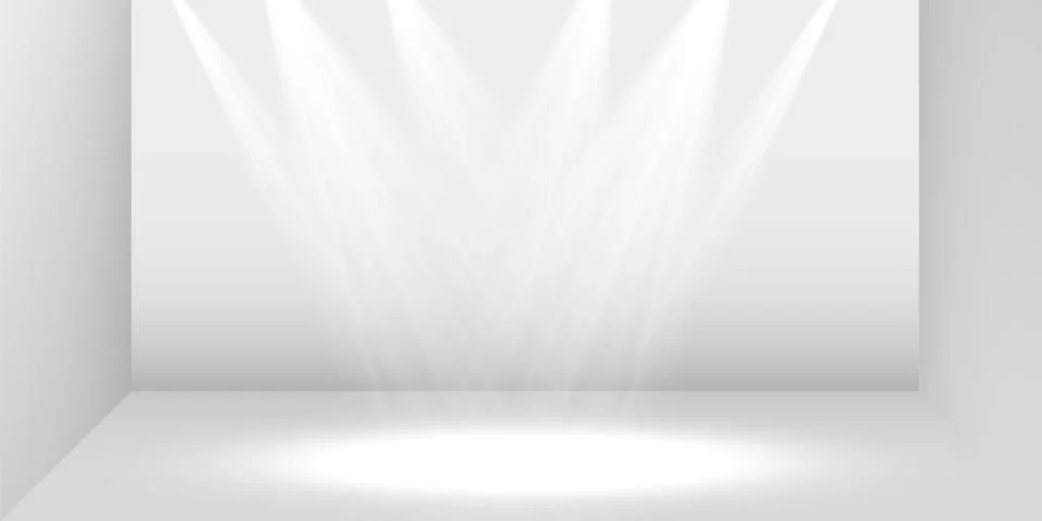 Vector Spotlights. Scene. Light Effects. Glow light effect Stock-Illustration