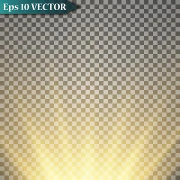 Vector Spotlights. Scene. Light Effects. Glow light effect. Vector illustration. Stock-Illustration