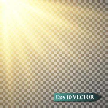 Vector Spotlights. Scene. Light Effects. Glow light effect. Vector illustration. Stock Illustration