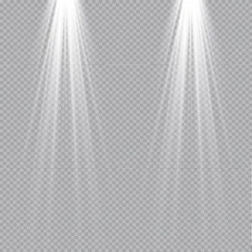 Vector Spotlights. Scene. Light Effects. Stock Illustration
