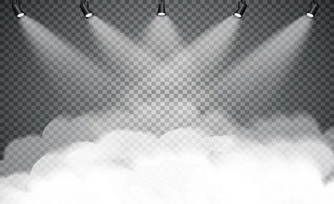 Vector Spotlights. Scene. Light Effects. Glow light effect Stock Illustration