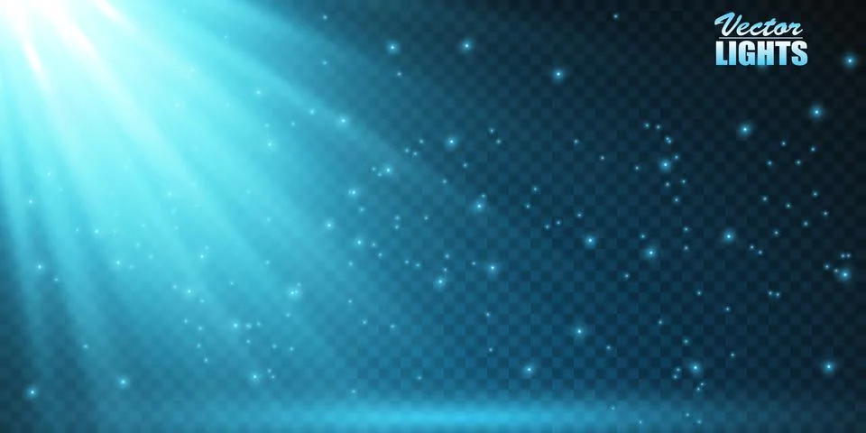 Vector Spotlights. Scene. Light Effects. Glow light effect. Vector illustration. Stockillustratie