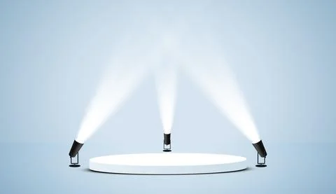 Vector Spotlights. Scene. Light Effects. Glow light effect Stock-Illustration