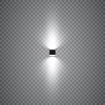 Vector Spotlights. Scene. Light Effects. Glow light effect Ilustração Stock