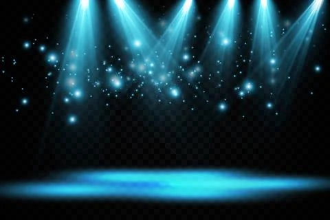 Vector Spotlights. Scene. Light Effects. Glow light effect. Vector illustration. イラスト素材