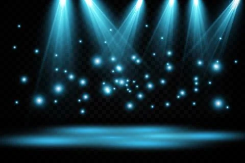 Vector Spotlights. Scene. Light Effects. Glow light effect. Vector illustration. 스톡 일러스트
