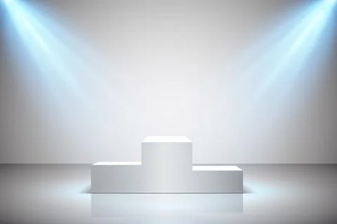 Vector Spotlights. Scene. Light Effects. Glow light effect. Vector illustration. Stock-Illustration