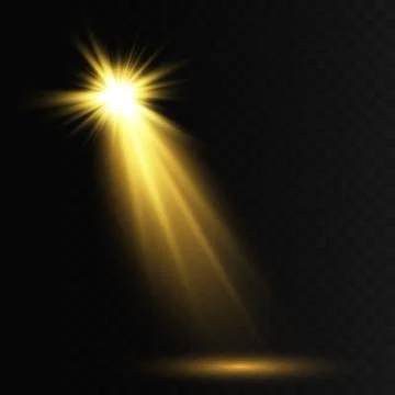 Vector Spotlights. Scene. Light Effects. Glow light effect. Vector illustration. Stock Illustration