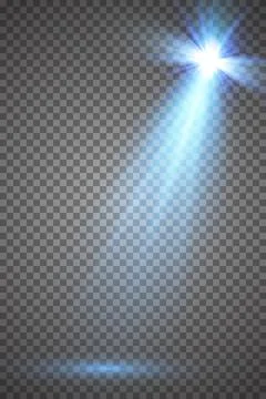 Vector Spotlights. Scene. Light Effects. Glow light effect. Vector illustration. Illustrazione stock