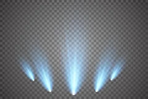 Vector Spotlights. Scene. Light Effects. Glow light effect. Vector illustration. Stock Illustration