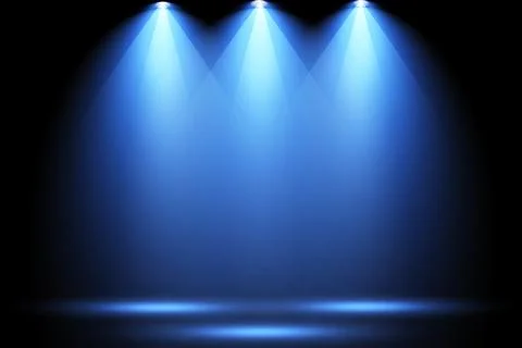 Vector Spotlights. Scene. Light Effects. Glow light effect. Vector illustration. Stock Illustration