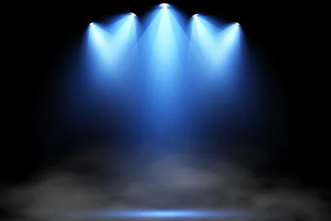 Vector Spotlights. Scene. Light Effects. Glow light effect. Vector illustration. Stockillustratie