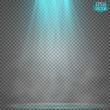 Vector Spotlights. Scene. Light Effects. Glow light effect Stock Illustration