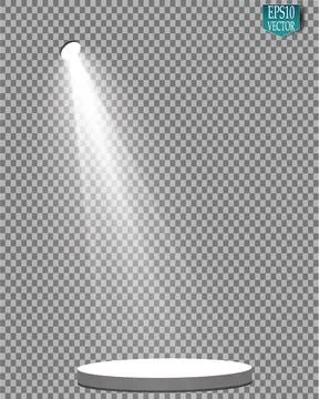 Vector Spotlights. Scene. Light Effects. Glow light effect Stock Illustration
