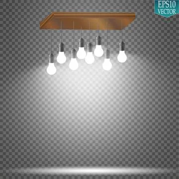 Vector Spotlights. Scene. Light Effects. Glow light effect Stock Illustration