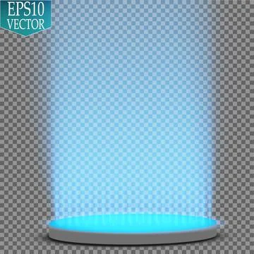 Vector Spotlights. Scene. Light Effects. Glow light effect Illustrazione stock