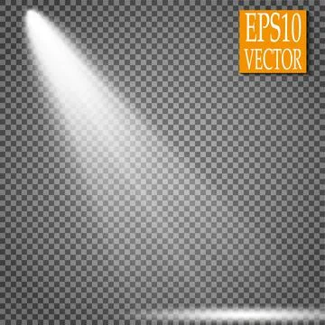 Vector Spotlights. Scene. Light Effects. Glow light effect Stock-Illustration