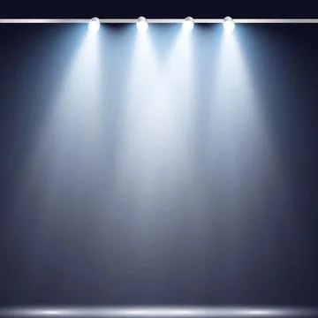 Vector Spotlights. Scene. Light Effects. Glow light effect Stock-Illustration