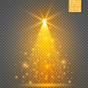 Vector Spotlights. Scene. Light Effects. Glow light effect Stock Illustration