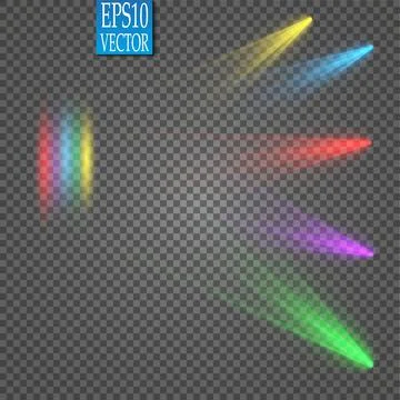 Vector Spotlights. Scene. Light Effects. Glow light effect Stock-Illustration