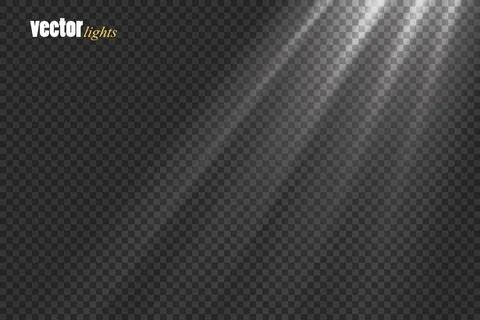 Vector Spotlights. Scene. Light Effects. Glow light effect Stock Illustration