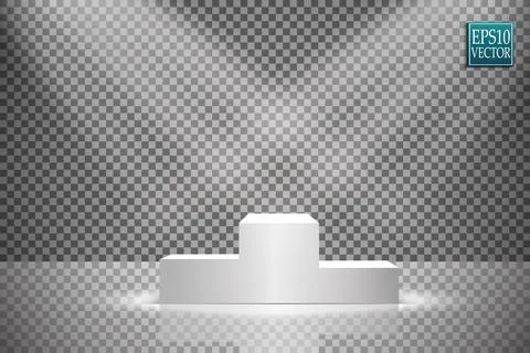 Vector Spotlights. Scene. Light Effects Podium. Light Ilustración de archivo