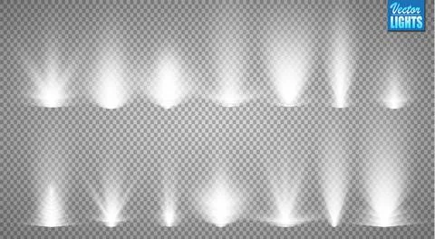 Vector Spotlights. Scene. Light Effects. Illustrazione stock