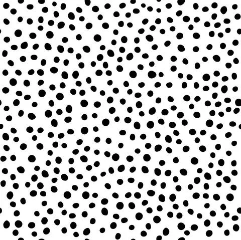 Vector. Spotted black and white seamless pattern. Geometric abstract pattern. Stock Illustration