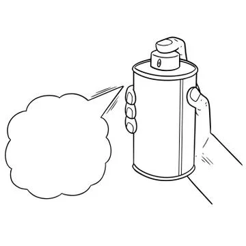 Vector of spray can Stock Illustration