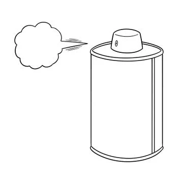 Vector of spray can Stock Illustration