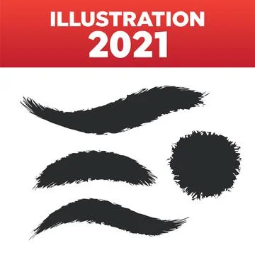 Vector spray paint blots. Spray black ink splash vector background Stock Illustration