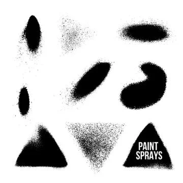 Vector spray paint splatter texture. Stock Illustration
