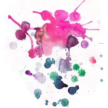 Vector spray paint, watercolor splash background Stock Illustration