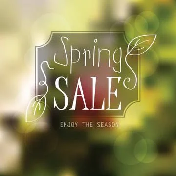 Vector spring landscape background Stock Illustration