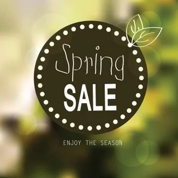 Vector spring landscape background Stock Illustration